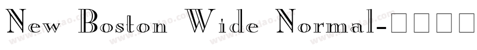 New Boston Wide Normal字体转换